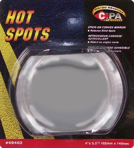 CIPA 49402 Oblong 4” X 5.5” Stick-On Convex HotSpot Mirror - Image 2
