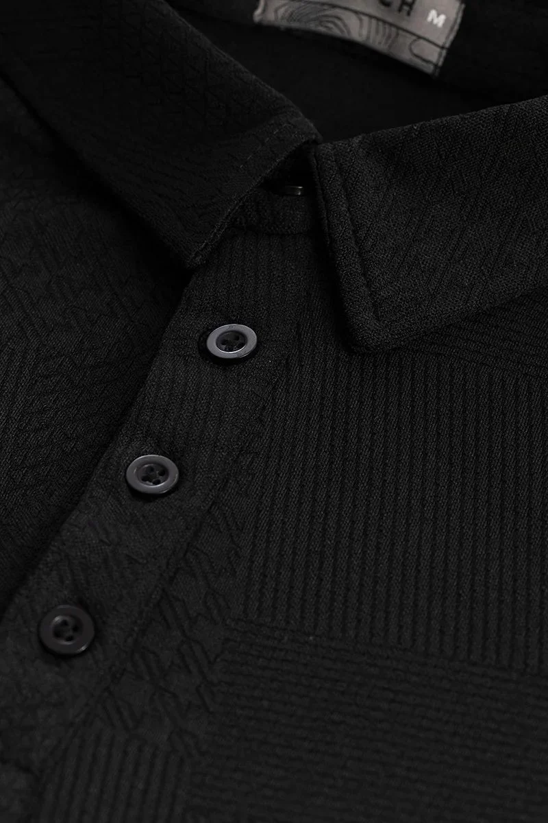 سنيتش Meteor Black Polo T-Shirt