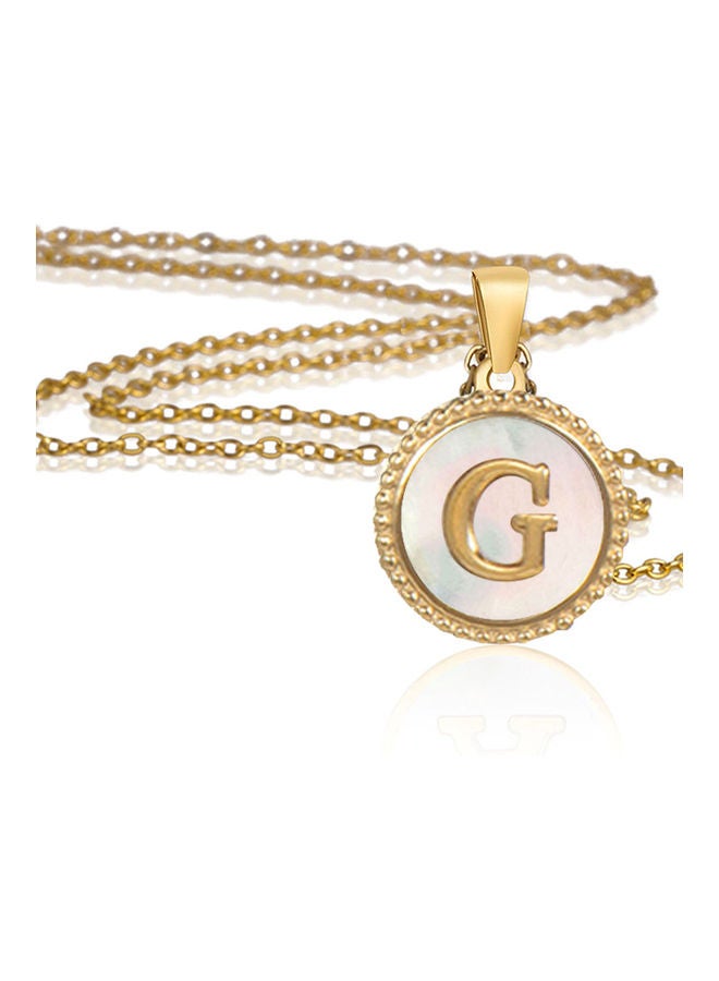AIWANTO Necklace With Letter Pendant G - Image 2