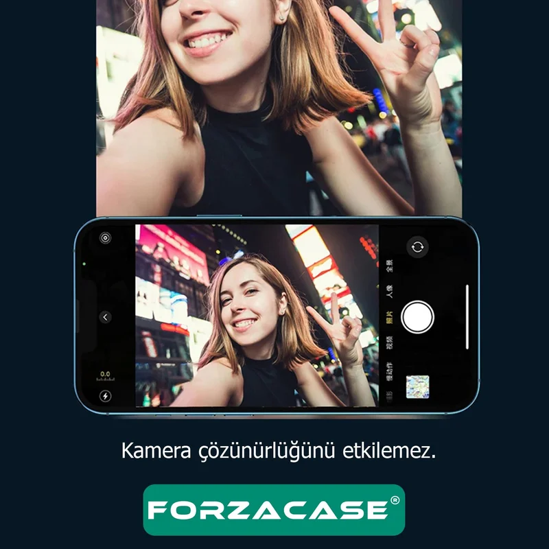 فورزاكاس Camera Glass Lens Protective Ring Set Compatible with iPhone 16 Pro Max - FC381
