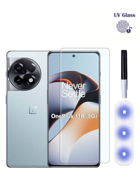Screen Protector for One Plus 11R, UV Protection, Fingerprint sensor compatible