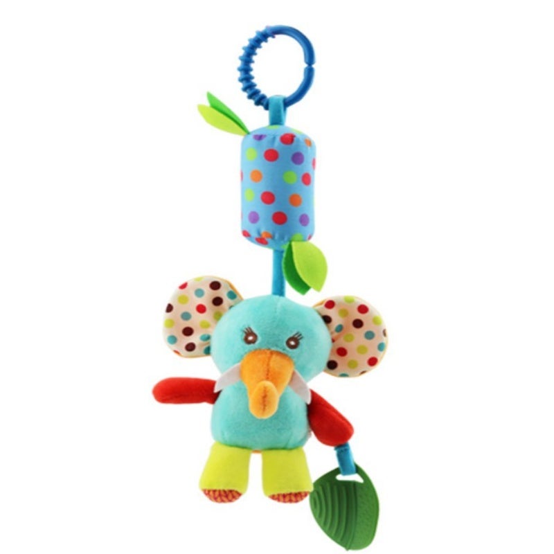 Plush Monkey Wind Chime Rattle Toy - Soothing Sound Teether for Parent Child Interaction with 0 Months Plus Babies - Image 3