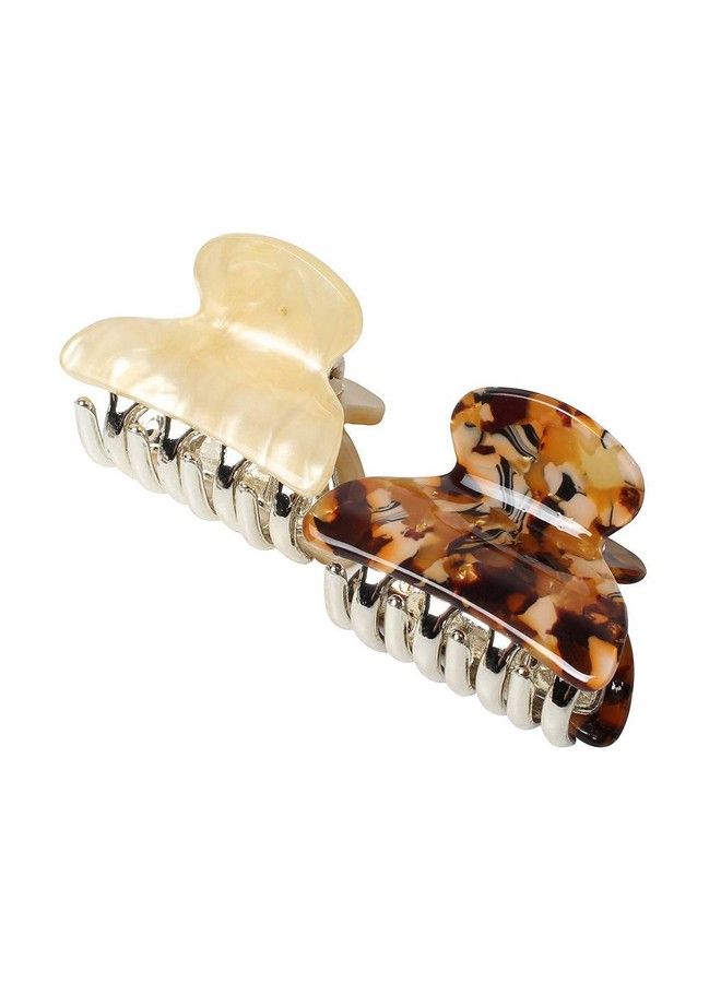 WHISKET Acrylic Hair Claw Clips For Girls And Women Marbling Hair Clipsplastic Noslip Grip Jaw Hair Clip Hair Jaw Clamp (6) - Image 3