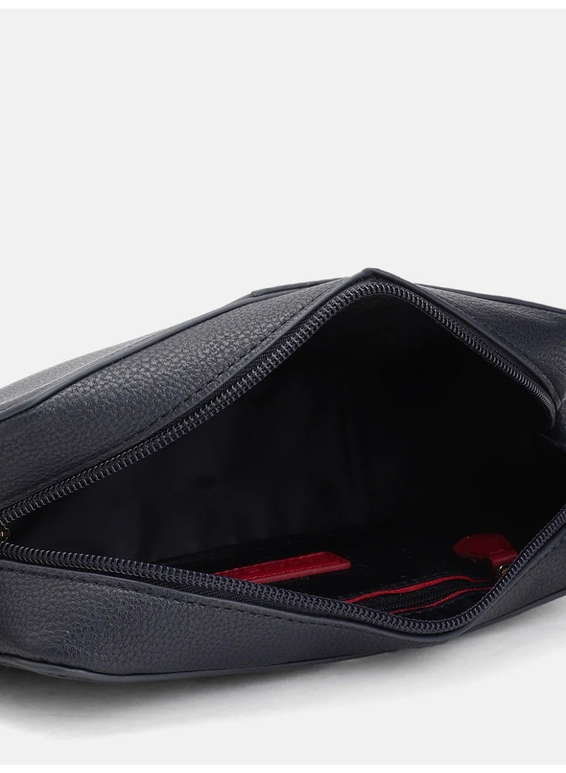 Hilfiger Denim Tommy Hilfiger Striped Structured Sling Bag – Black - Image 3