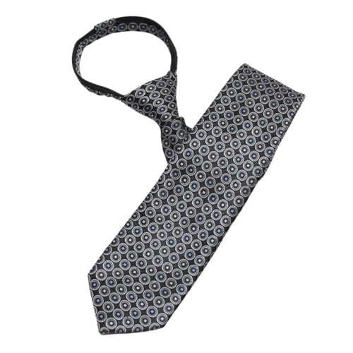 LEONARDI Men’s Formal Zipper tie | Handmade | Microfiber | Standard Size | Premium fabric | Superior Zip | Packaging - Folder | Colour - Black -1 tie (Set of 1) - Image 4