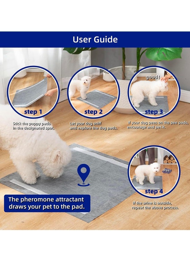 Generic - Disposable Underpads Dog Pads and Puppy  Training Pee Pads, Pet Training and Puppy Pads Pee Pads with Activated Bamboo Charcoal Super Absorbent, Waterproof, Quick Dry, 6 Layers Leak-Proof and Odor Control for a Fresh Environment for Puppies Dogs and Pets Training , Absorbent Pee Pads for Dogs Super Absorbent & Leak-Proof, - Image 1