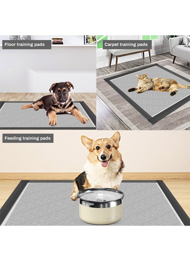 Generic - Disposable Underpads Dog Pads and Puppy  Training Pee Pads, Pet Training and Puppy Pads Pee Pads with Activated Bamboo Charcoal Super Absorbent, Waterproof, Quick Dry, 6 Layers Leak-Proof and Odor Control for a Fresh Environment for Puppies Dogs and Pets Training , Absorbent Pee Pads for Dogs Super Absorbent & Leak-Proof, - Image 1