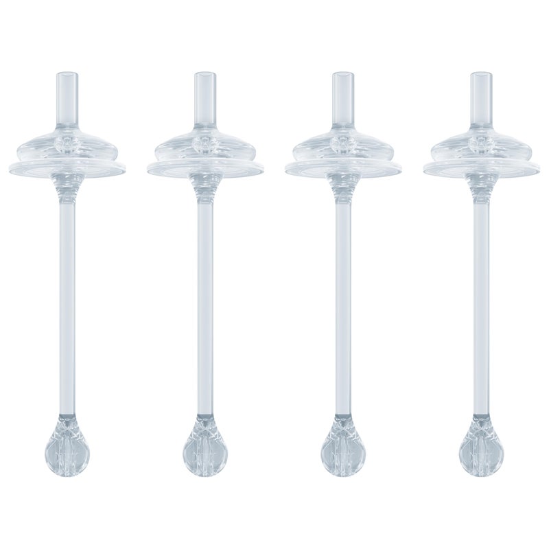 NUK Learner Cup Soft Silicone Replacement Straws 4Pack BPAfree Dishwashersafe Compatible with NUK 10oz Straw Learner Cup - Image 2