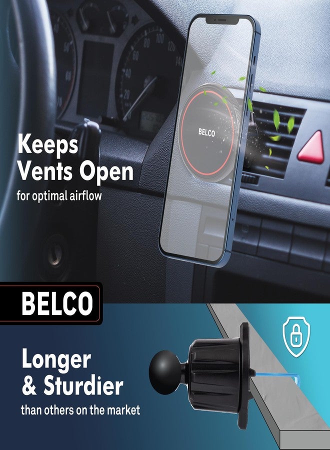 Belco Magnetic Phone Holder for Car - Adhesive Car Phone Mount with 360-degree Rotation for Dashboard and Air Vent - Compatible with iPhone and Android - Image 5