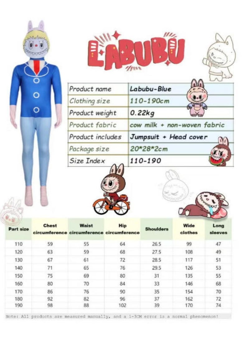 Labubu Role-Playing Costume Set - Classic Image Restoration, High-Quality Material, Suitable for Various Occasions (Size 170cm) - Image 4