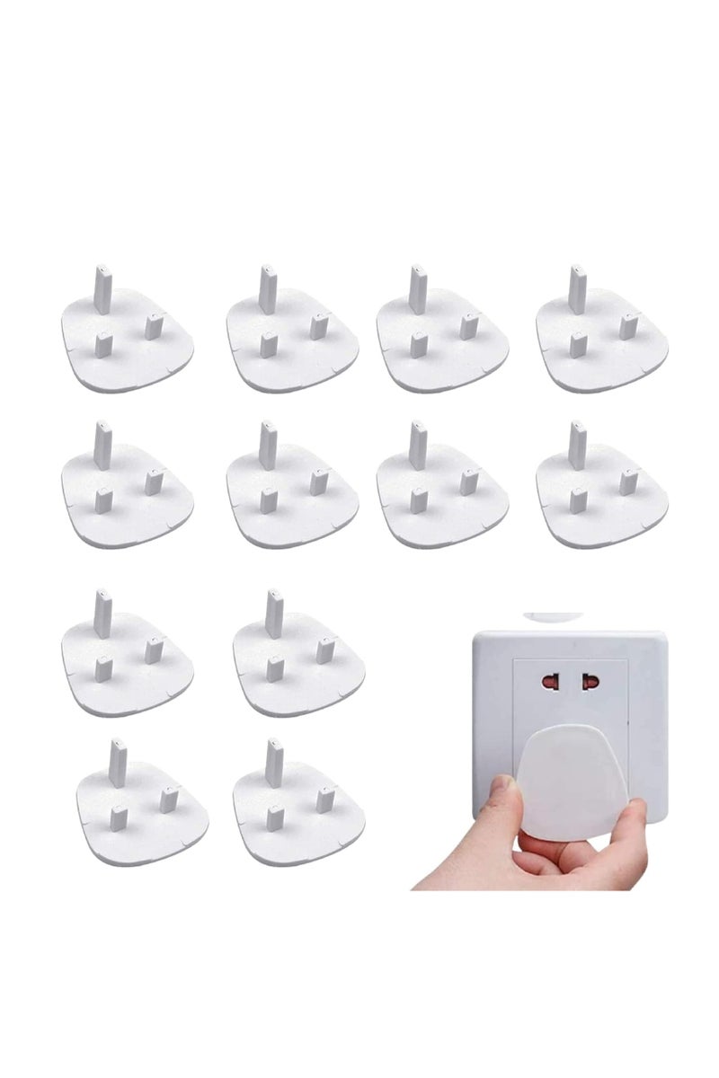 GUDOO 12pcs per Pack Baby Proofing Plug Covers, White Outlet Covers Safety Covers, Electrical Protectors for your Child and Babies at Home - Image 1
