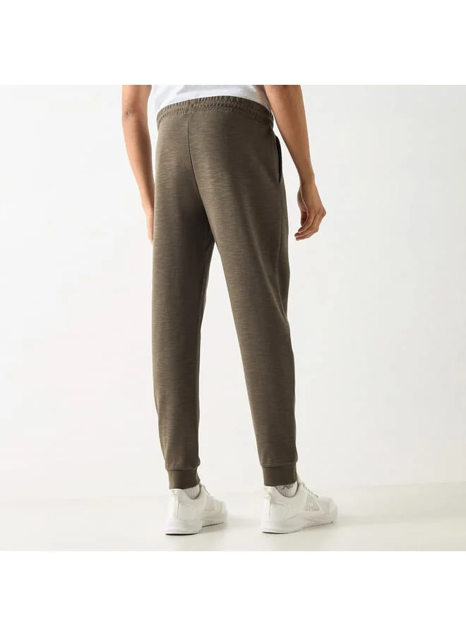 Kappa Kappa Logo Detail Joggers with Pockets and Drawstring Closure