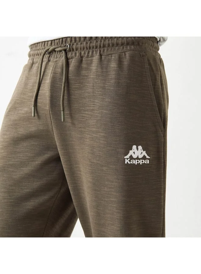 Kappa Kappa Logo Detail Joggers with Pockets and Drawstring Closure