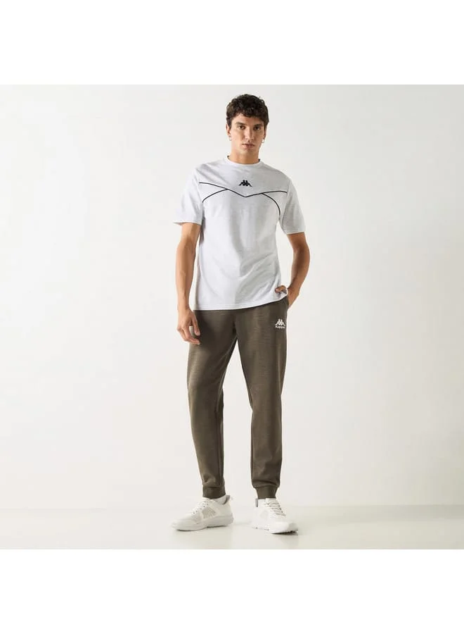 Kappa Kappa Logo Detail Joggers with Pockets and Drawstring Closure