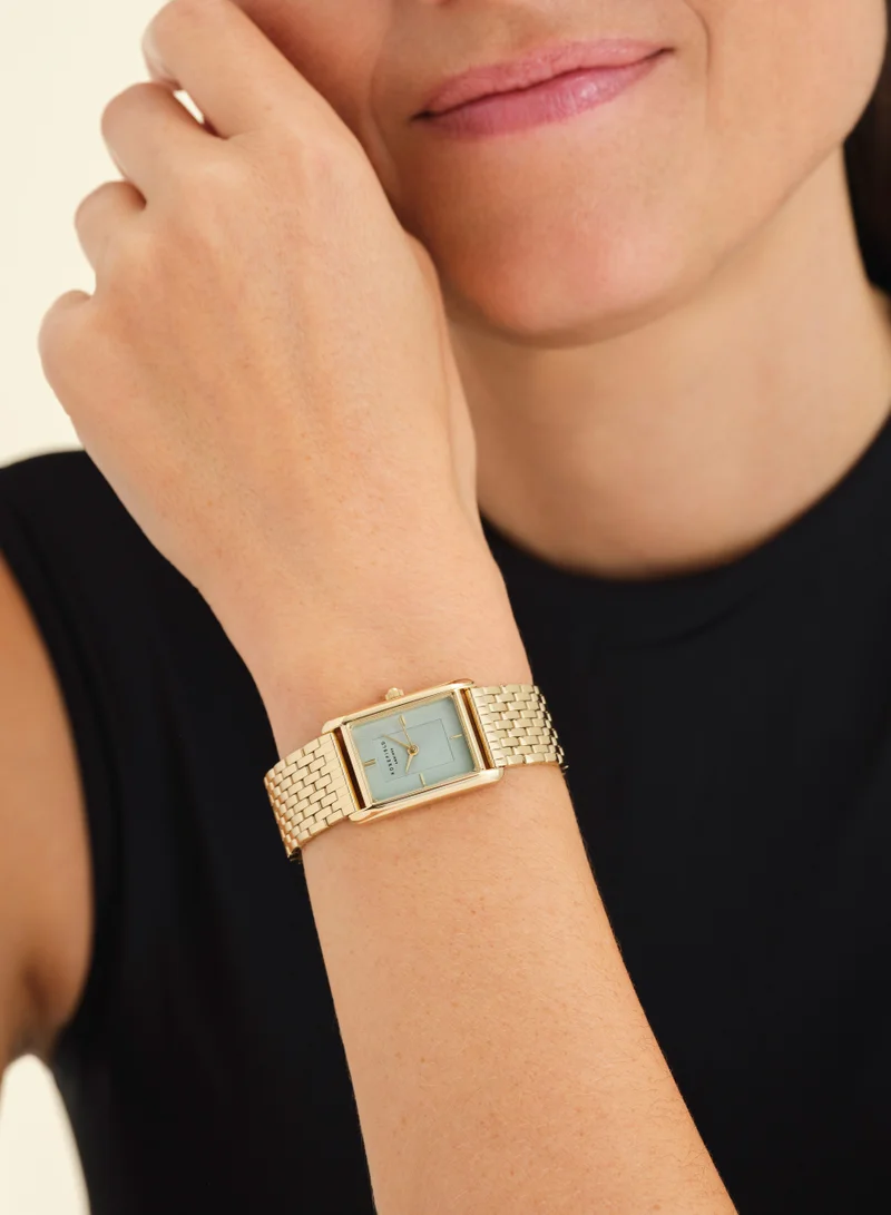 RoseField Rosefield Heirloom Mint Green Dial Steel Gold Women Watch - HMGSG-H04