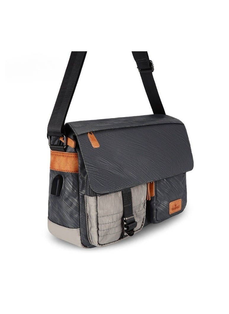 Casual Shoulder Bag Lover Crossbody Bag with USB charging port Messenger Bag for 14 inch Laptop Satchel Bag Bookbag Briefcase for Men Women School College Campus Commute Outdoor Travel - Image 2