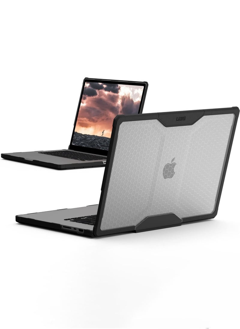 Urban Armor Gear - UAG Plyo Macbook Pro 16" Case M3 Pro / M3 Max (2023) A2991 / M2 Pro / M2 Max A2780 (2023) / M1 Pro / M1 Max A2485 (2021) Rugged Mil Grade Protective Hard Shell Laptop Cover Translucent Clear -Ice - Image 1