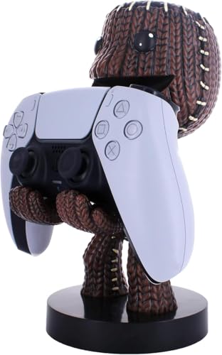 Exquisite Gaming: Sackboy: A Big Adventure - Sackboy - Original Mobile Phone & Gaming Controller Holder, Device Stand, Cable Guys, Sony Licensed Figure - Image 2