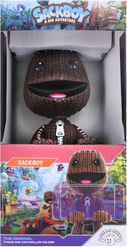 Exquisite Gaming: Sackboy: A Big Adventure - Sackboy - Original Mobile Phone & Gaming Controller Holder, Device Stand, Cable Guys, Sony Licensed Figure - Image 3