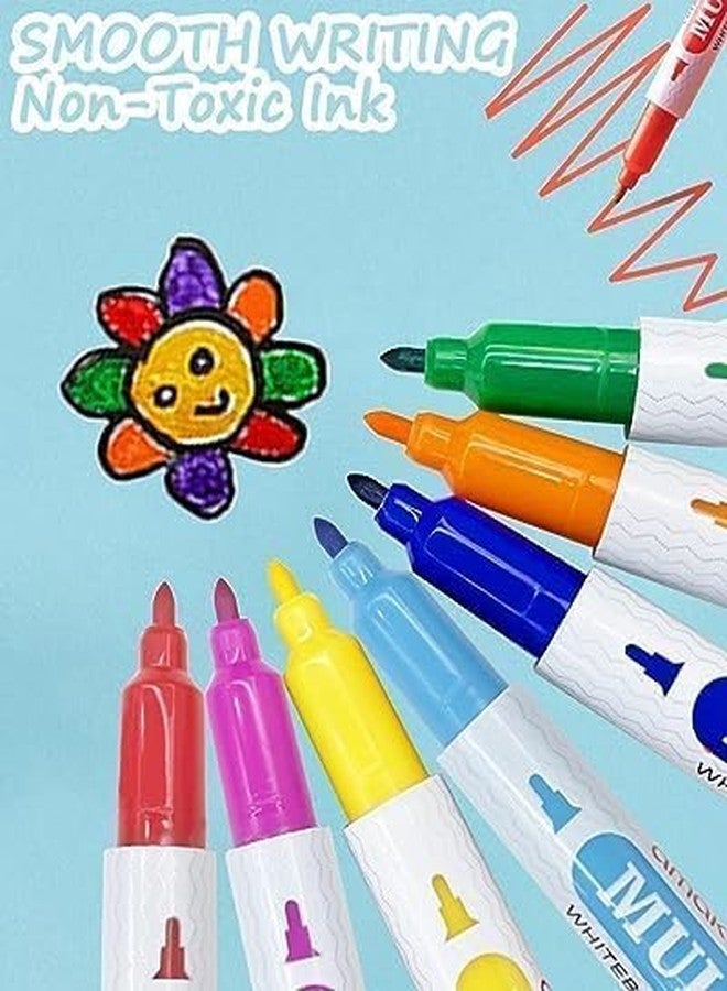 Kreative Kraft Magical Water Painting Pen, Doodle Water Floating Pens, Whiteboard Magical Water Painting Marker Pen for Girls Boys Kids Educational Toys (12 Pcs) - Image 4