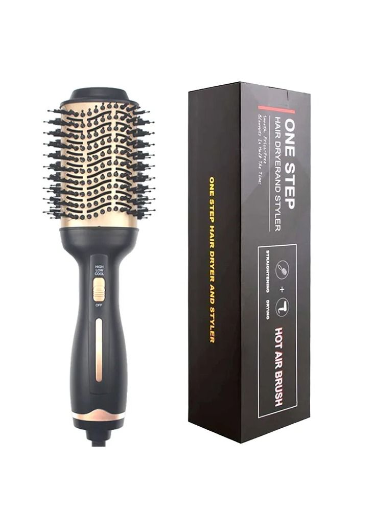 Hot Air Brush,Hair Dryer Brush, Professional Hair Dryer & Volumizer 3 in 1 Upgrade Anti-Scald Negative Ionic Technology Hair Straightener Brush,Salon Negative Ion Ceramic Electric Blow Dryer - Image 1