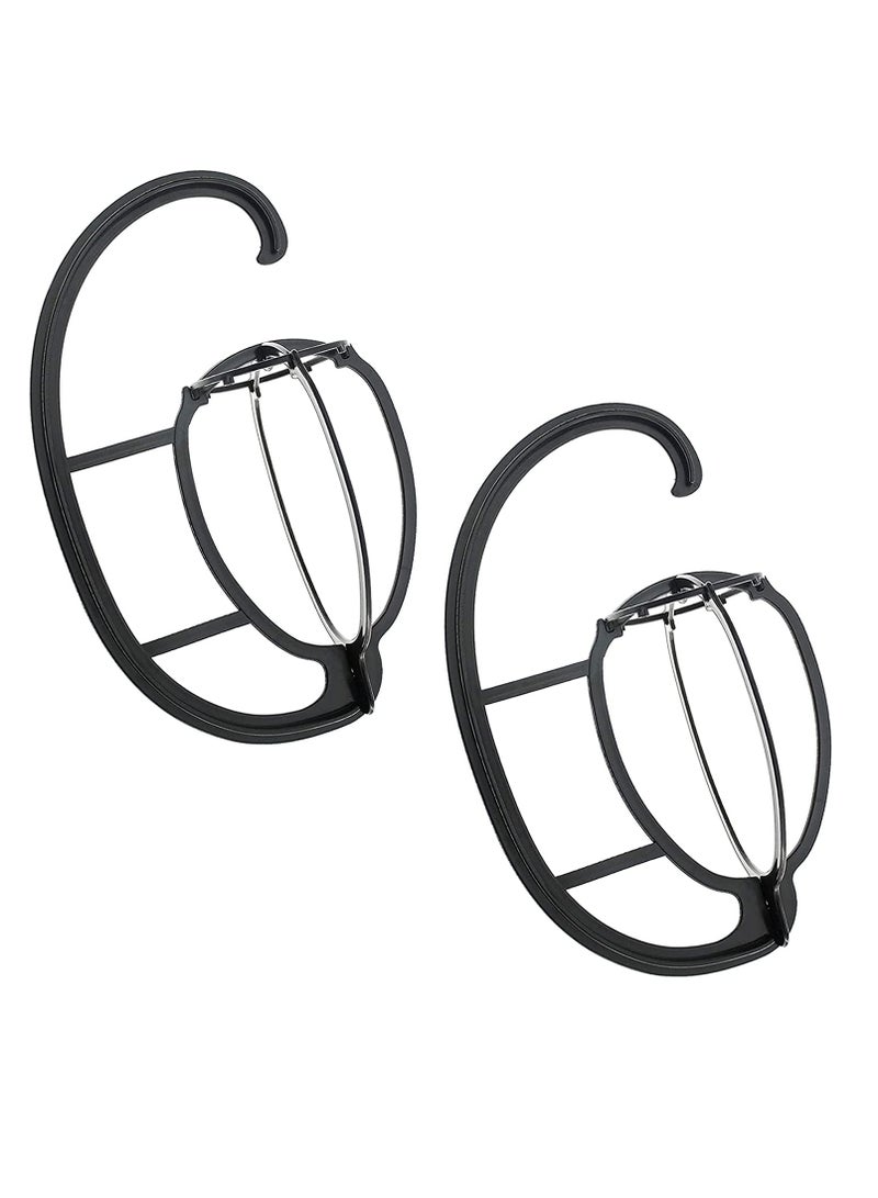 Excefore 2Pcs Wig Hanger with Hair Comb Wig Cap Set For All Wigs, Wig Holder Stand Portable Wig Dryer Collapsible Wig Display Holder Tool - Image 1