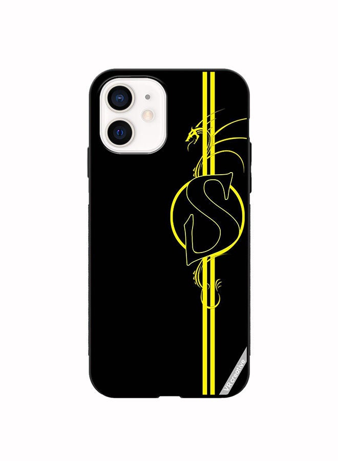 VR CREATIVE Protective Case Cover For Apple iPhone 12 mini Letter S Design Multicolour - Image 1