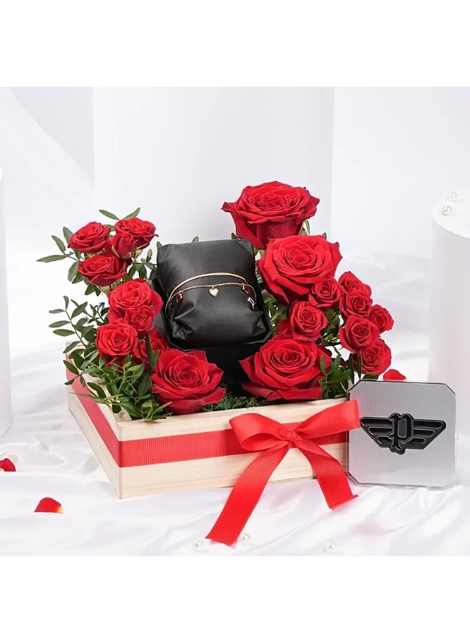 POLICE - Police Charming Hearts Bracelet And Flowers For Her - Image 1