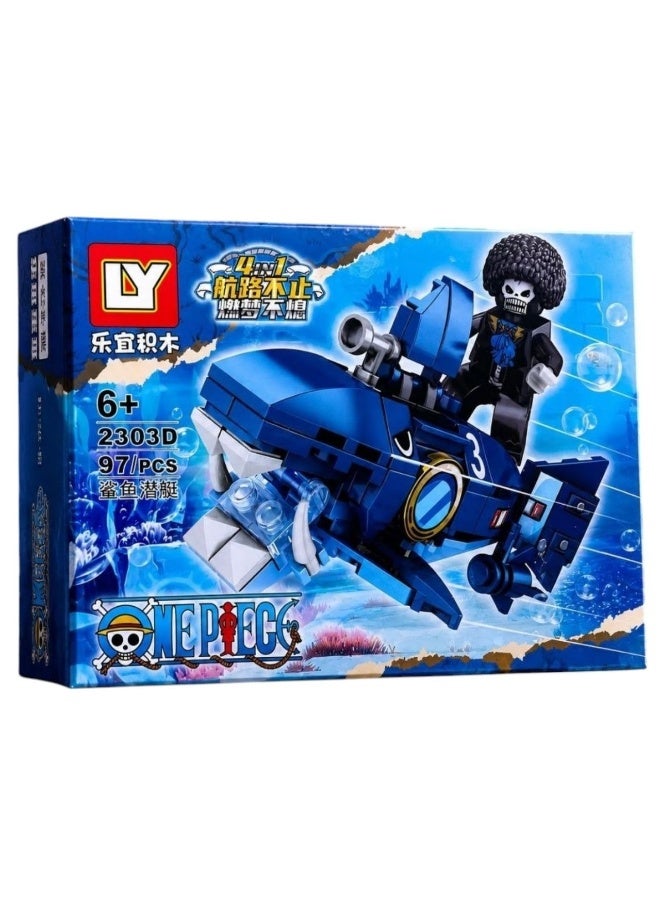 One Piece character, Christmas gift housewarming gift building blocks educational toy classic anime Luffy construction toy One Piece Chopper Sanji Zoro - Image 2