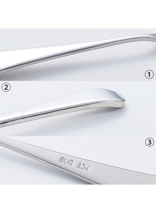 Wenkoni Small Soup Ladles,Sauce ladles,Gravy Soup Spoon Ladles,2 Pack SUS 304 Non-magnetic Stainless Steel 7.6" Round Ladles (Color:Silver). - Image 5