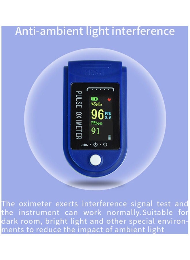 Generic Finger Pulse Oximeter Meter Finger Blood Oxygen Saturation Pulse Monitor  - Image 3