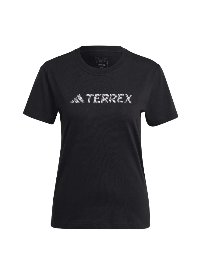 Adidas adidas W Logo Tee Black Hiking T-Shirts XS