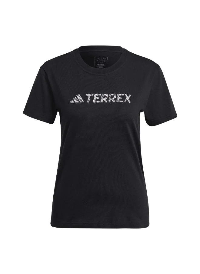 Adidas adidas W Logo Tee Black Hiking T-Shirts XS