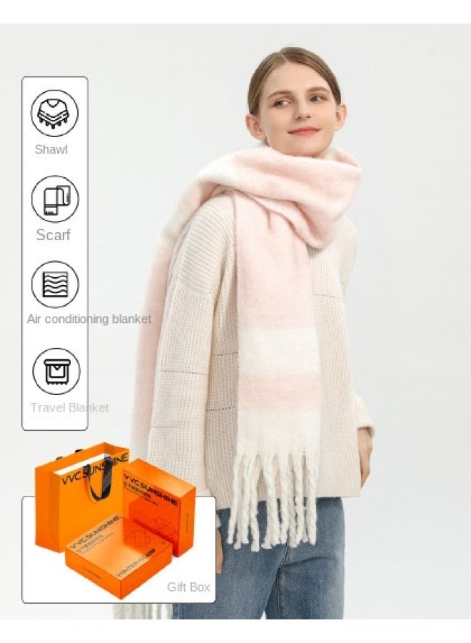 VVC هدية عيد الحب】وشاح نسائي - شال أنيق ومتعدد الاستخدامات، دافئ للرقبة 2 في 1 وإكسسوار خارجي عصري - Image 1