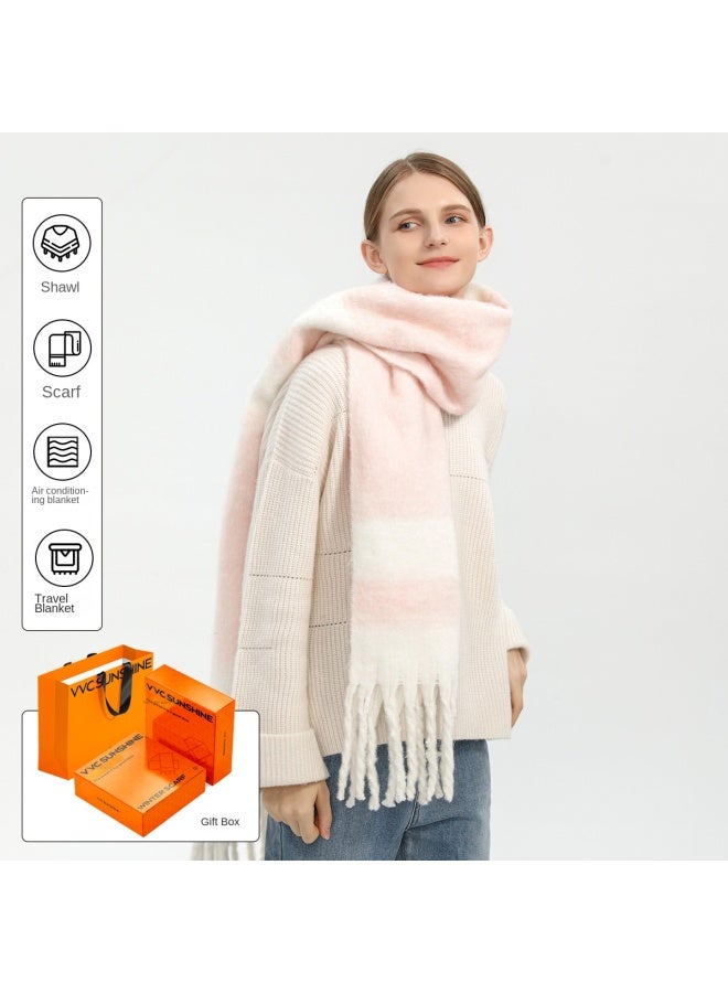VVC هدية عيد الحب】وشاح نسائي - شال أنيق ومتعدد الاستخدامات، دافئ للرقبة 2 في 1 وإكسسوار خارجي عصري - Image 2