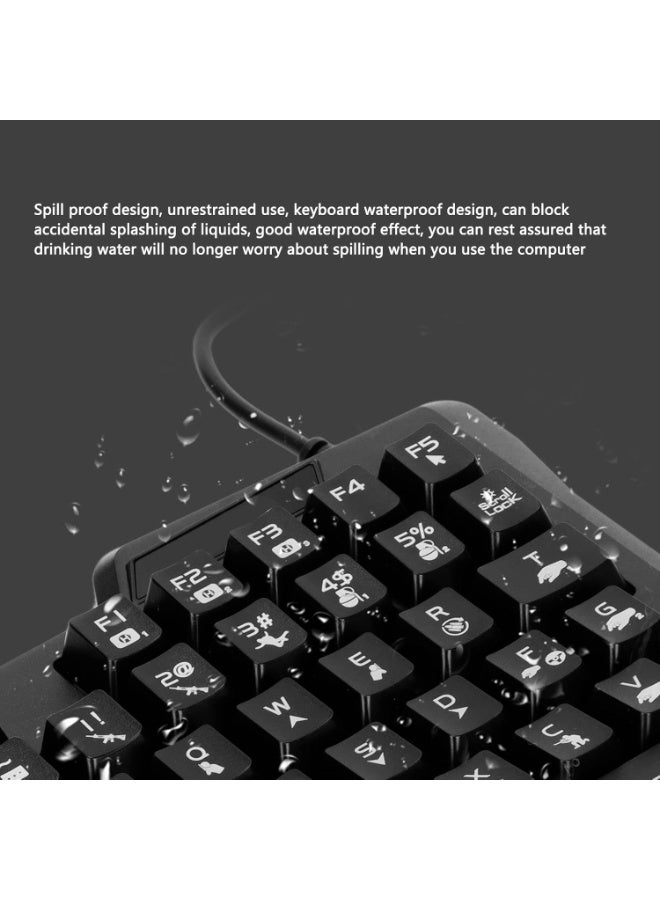 Mini Gaming Keypad - 35 Keys One-Handed Gaming Keyboard - USB Wired Backlight PC Accessory - Durable & Anti-Slip - Image 5