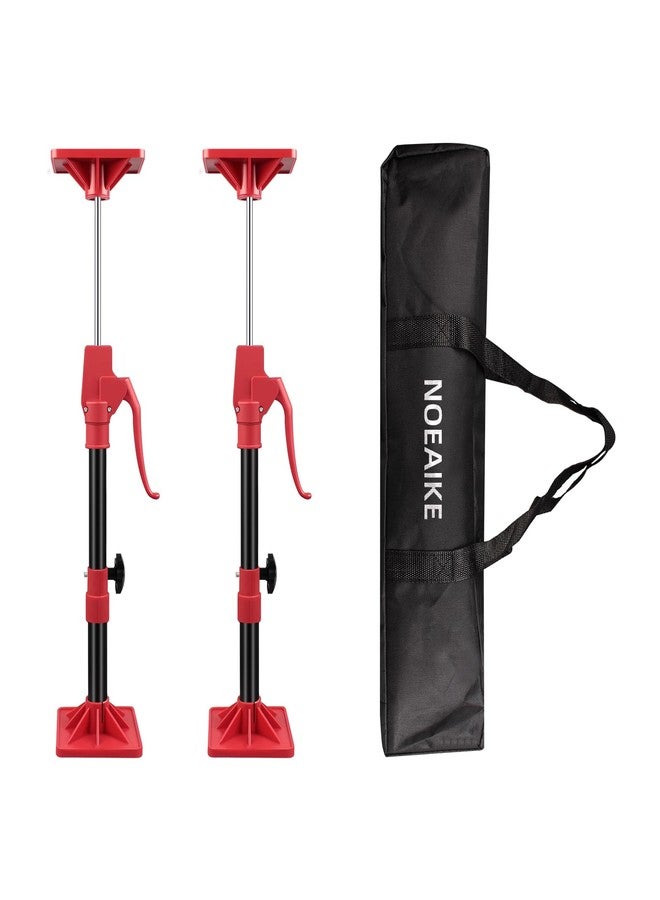 NOEAIKE Cabinet Jack Support Pole,2-Pack 11-23 Inch Steel Adjustable Quick Support System Rod,Telescopic Third Hand Tools with 200lbs Capacity for Installing Cabinets/Lifting Drywall - Image 1
