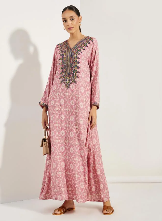 Maxim Creation Multi Dori Embroidery Jalabiya by Styli