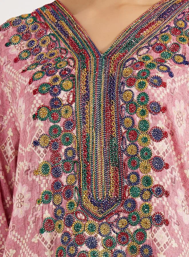 Maxim Creation Multi Dori Embroidery Jalabiya by Styli