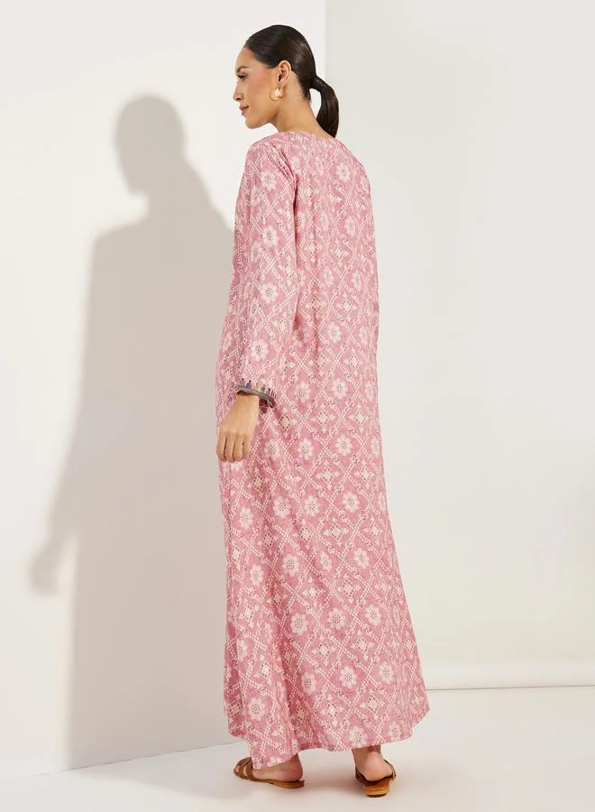 Maxim Creation Multi Dori Embroidery Jalabiya by Styli