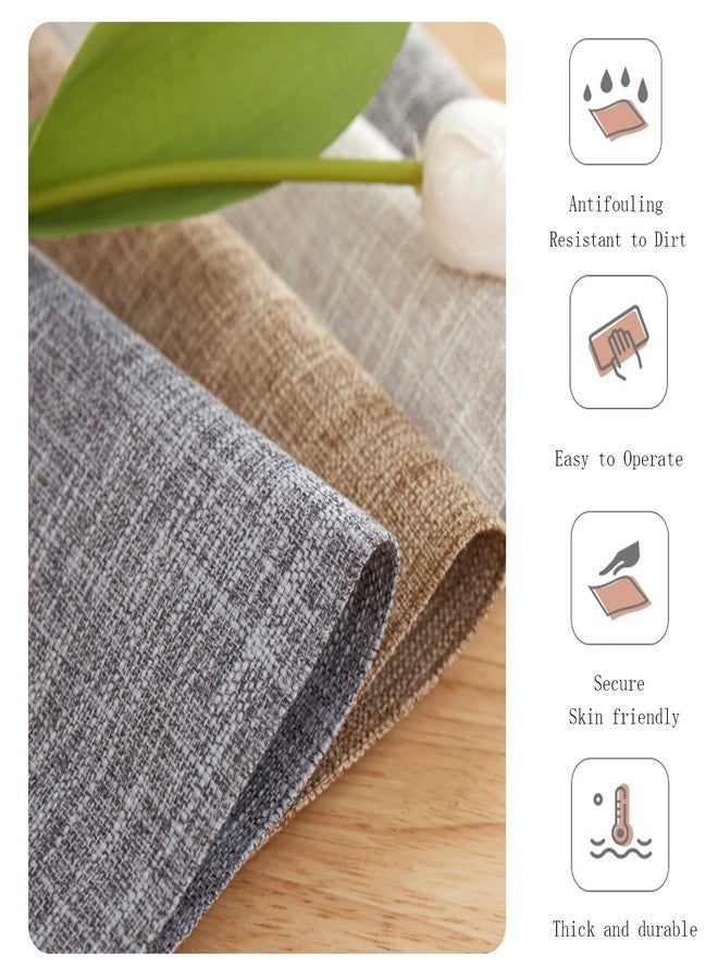wutup Linen Placemats Set of 4-12“ x 18”-Easy Clean Placemats and Table Mats,Heat-Resistant and Non Slip Dining Placemats,Suitable for Indoor and Outdoor,Durable Rectangular Linen Table Mats (4, Off White) - Image 4