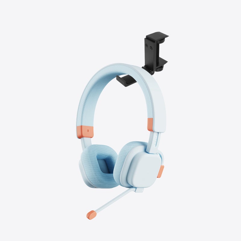 Headphone Stand Foldable Headset Stand Under Desk Headphone Holder Perforation-free Headset Mount - Image 5