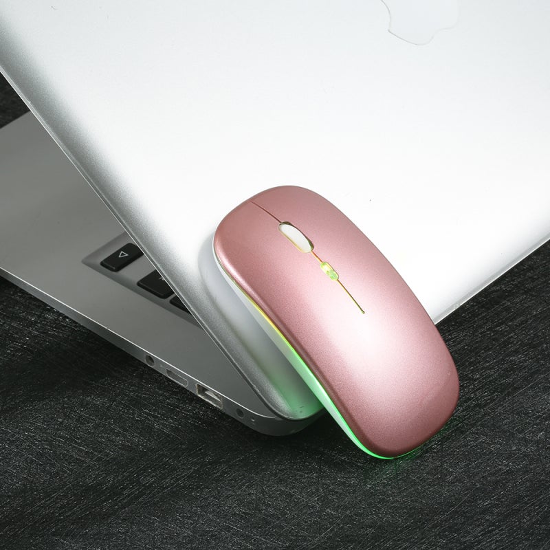 Wireless Mouse: Rose Gold, 2.4Ghz USB Receiver, Quiet Operation - 3 Adjustable DPI Levels, Ergonomic Slim Design for Home Office and Daily Computer Use - Image 3