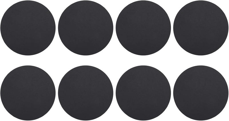 Aramox 8Pcs Thicken Cardboard, Hand Painted Round Black Craft Paperboard with Good Cutting for School Projects Parties and Home Decoration - Image 1