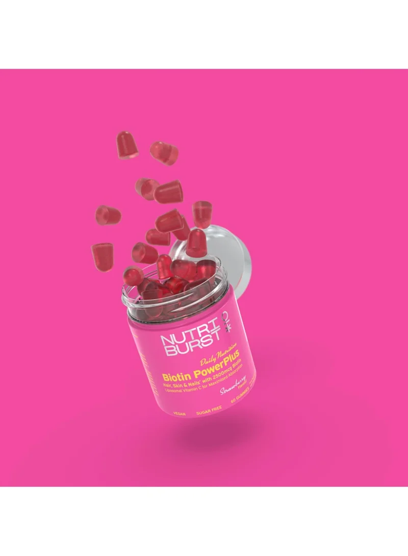 نوتريبورست Nutriburst Biotin Powerplus - 60 Gummies