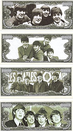 American Art Classics The Beatles Million Dollar Novelty Bills Complete Set of 4 - Image 5