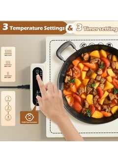 Electric Warming Tray-Fast Heating,6 Temperature Settings,Rollable, Portable,Silicone Nano Food Warming Mat,Auto Shut-Off-Versatile Food Warmer for Gatherings,Parties,Everyday Use - pzsku/ZF9241238D5B73EFAEA4CZ/45/_/1734589262/84442626-d6be-4b7b-a08f-36a1010bed50