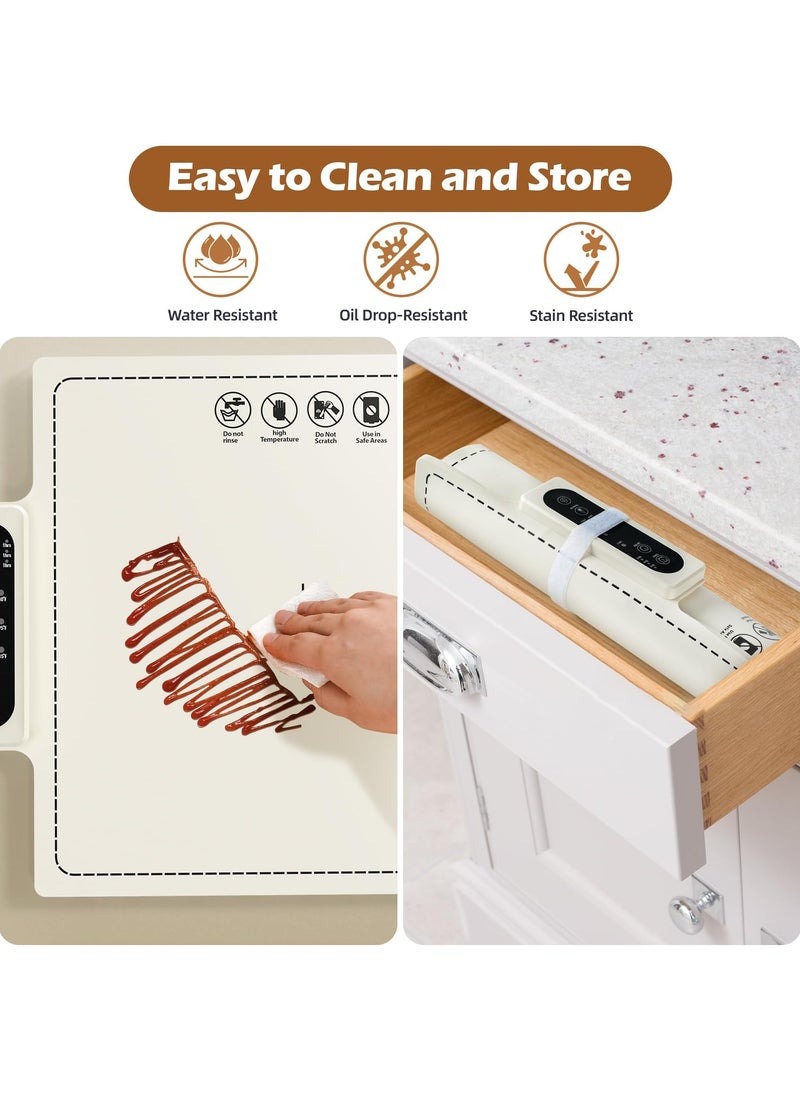 XiuWoo Electric Warming Tray-Fast Heating,6 Temperature Settings,Rollable, Portable,Silicone Nano Food Warming Mat,Auto Shut-Off-Versatile Food Warmer for Gatherings,Parties,Everyday Use  - Image 4