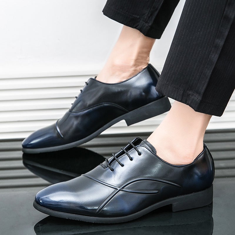 Men'S Shoes Plus Size New Casual Leather Shoes Fashion Men'S Business Dress Shoes Trend British Style Pointed Toe Leather Shoes - Image 4