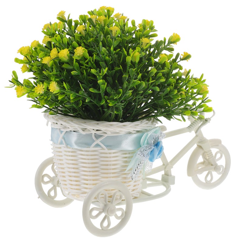Artificial Potted Flower Artificial Flower Bike Flower Bonsai Decor Fake Bonsai Decoration - Image 1